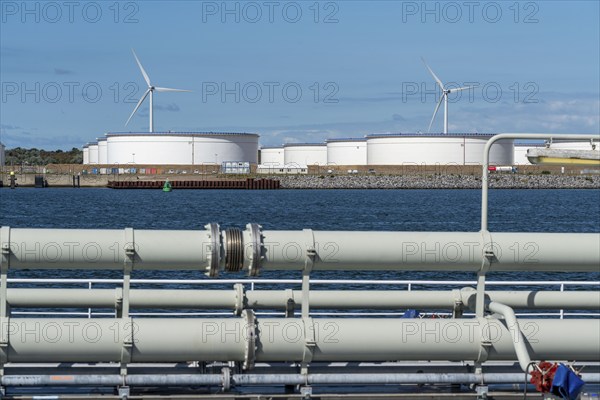 Maasvlakte Olie Terminal, 39 large tanks logistics for various petroleum products, such as crude