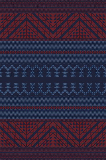 Traditional Palestinian Tatreez, seamless pattern vector template