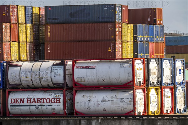 Port of Duisburg Ruhrort, DeCeTe, Duisburger Container-Terminal, container loading, loading and