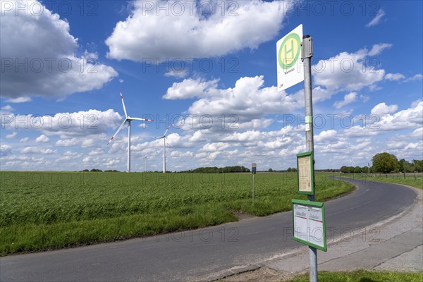 Local transport in the countryside, line 299, 4 stops on weekdays, bus stop Nierleistraße, Dorsten,