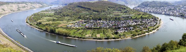 The Rhine bend near Boppard, Rhineland-Palatinate