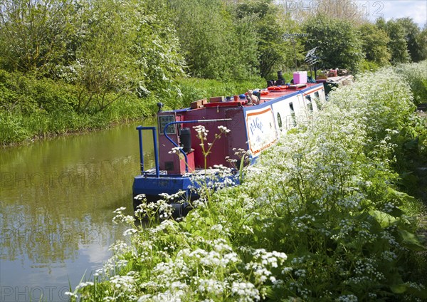 Kennet and Avon canal stretch between All Cannings and Alton Barnes, Vale of Pewsey, Wiltshire,