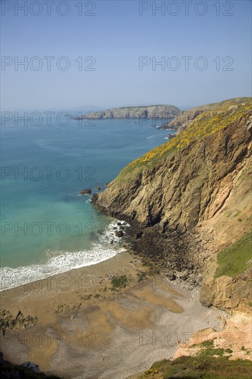 La Grande Greve beach, Island of Sark, Channel Islands, Great Britain