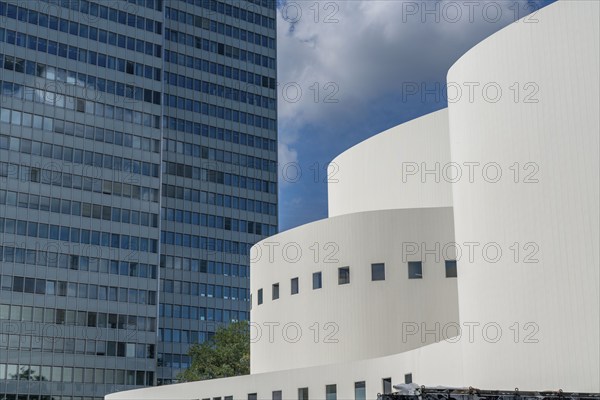The theatre, after renovation, shortly in front of reopening, Düsseldorf, North Rhine-Westphalia,