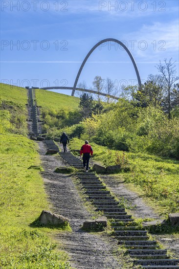 The Hoheward spoil tip, main part of the Hoheward Landscape Park, Himmelsstiege, 529 steps lead