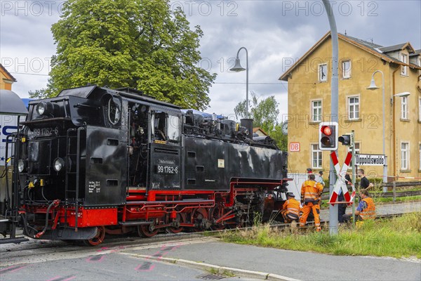 There was a serious accident between a train on the Weißeritz Valley Railway and a lorry from the
