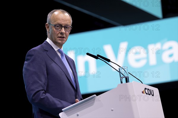 Berlin, Germany, 6 May 2024: Friedrich Merz, Chairman of the Christian Democratic Union of Germany