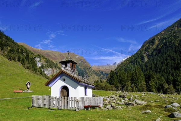 Chapel, Flittneralm. Flittner Alm, Innervals, Vals, Valser Tal, Valser Tal Natura 2000 nature