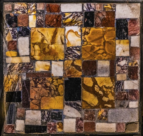 Roman floor mosaic, Tergestino Lapidarium, Castle of San Giusto, medieval castle and fortress,