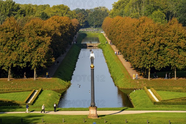 Historic baroque gardens in Kleve, from the 17th century, amphitheatre on the Springenberg,