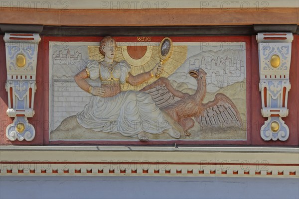 Relief Visius, Visuclus, Visucia, Celtic goddess, allegory, mythology, deity, Celtic, Gallic, arts