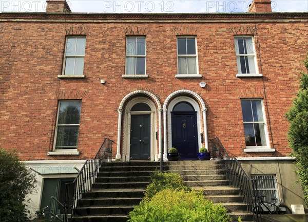 Georgian terraced housing, Ranelagh district, city of Dublin, Ireland, Irish Republic, Europe