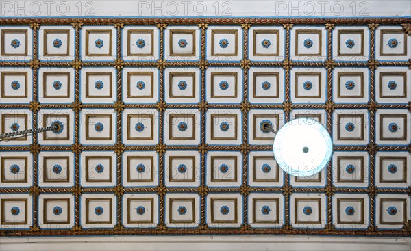 Ceiling of Paradesi Synagogue, Matancherry, Jew Town, Cochin, Kerala, India, Asia
