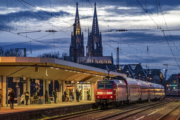 Cologne Trade Fair Centre/Deutz, Platform, Cologne Cathedral, Cologne, North Rhine-Westphalia,