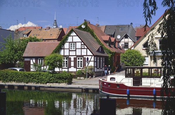 Europe, Germany, Mecklenburg-Western Pomerania, Plau am See, Lake Plau, Elde-Müritz waterway,