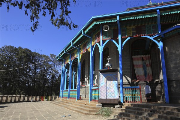 St Mary's Church on Mount Entoto near Addis Ababa, Ethiopia, Africa