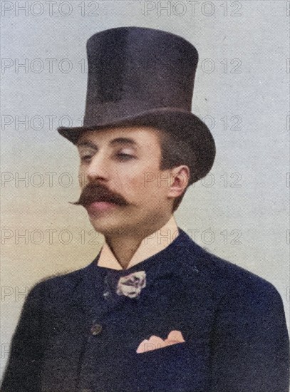 Jose Maria De Eca De Queiros, 1845, 1900, Portuguese writer, Illustration from the book The