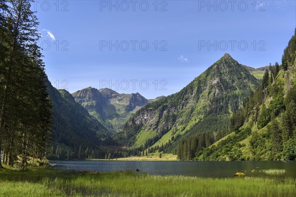 The Schwarzensee in Obertal, Niedere Tauern, Kleinsölk area, Sölktäler, Styria, Austria, Europe