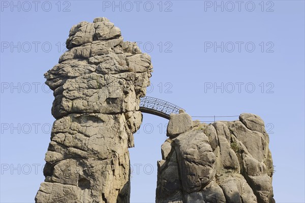 Externsteine, Teutoburg Forest, Horn-Bad Meinberg, North Rhine-Westphalia, Germany, Europe