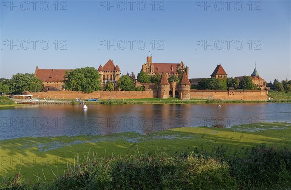 Marienburg Monastery, brick Gothic-style castle and former seat of the Teutonic Order, in the town