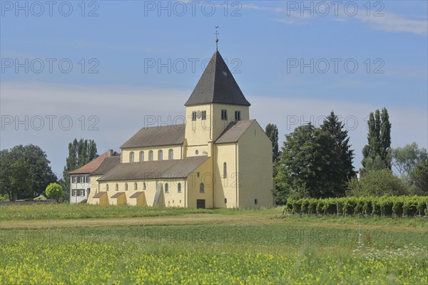 UNESCO Carolingian St George's Church, Oberzell, Reichenau Island, Untersee, Lake Constance, Lake