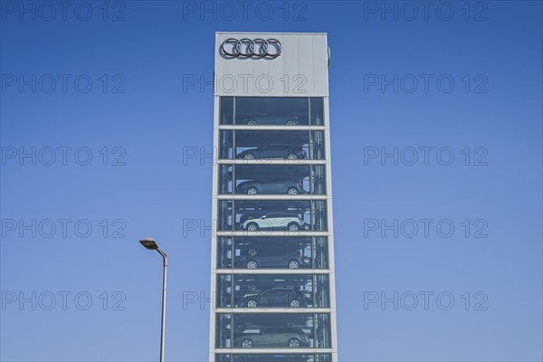 Autoturm, Audi Centre, Rudower Chaussee, Adlershof, Treptow-Köpenick, Berlin, Germany, Europe
