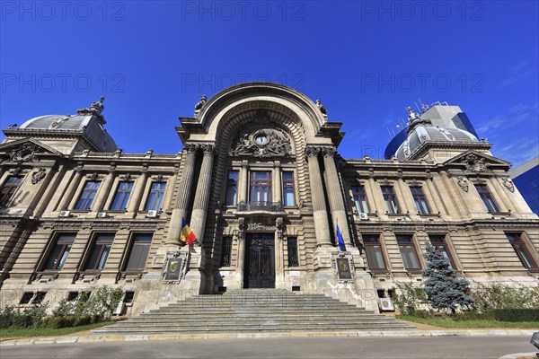 In the centre, office building, bank building, historical building of the CEC Bank, Saving Bank