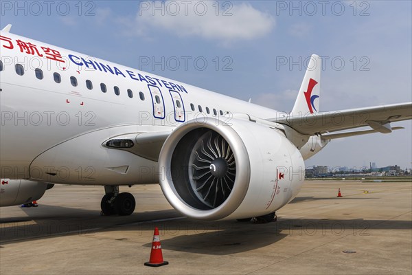 CFM LEAP-1C engine on China Eastern's COMAC C919 aircraft with registration B-919F at Hongqiao