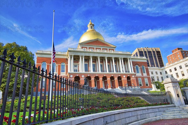 Massachusetts State House in Boston downtown, Beacon Hill