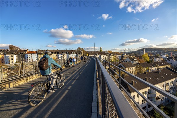 The Nordbahntrasse, a cycle path, footpath, on a former 22 km long railway line, along the