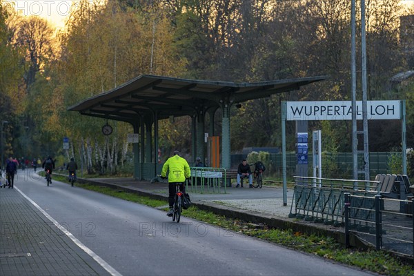 The Nordbahntrasse, a cycle path, footpath, on a former 22 KM long railway line, along the
