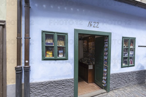 Franz Kafka House, Golden Lane, Prague, Bohemia, Czech Republic, Europe