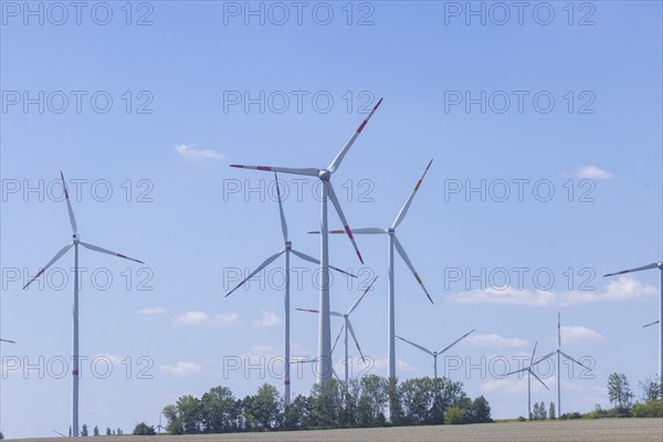 Hochheim wind farm, Wangenheim, Thuringia, Germany, Europe