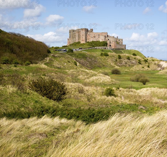 Bamburgh castle, Northumberland, England, UK