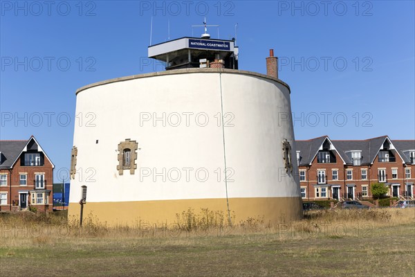 Napoloenic War perison Martello Tower P National Coastwatch lookout, Martello Park, Felixstowe,