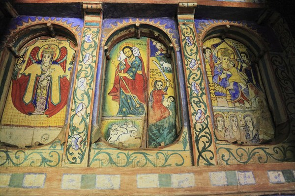 Ahamra region, Azoa Maryam round church on the Zeghie peninsula in Lake Tana, Lake Tsana or Lake