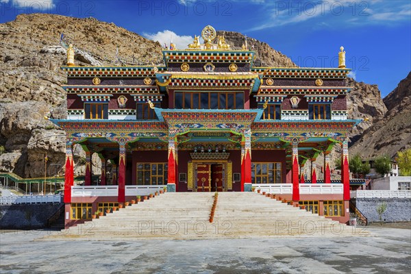 Buddhist monastery in Kaza. Spiti Valley, Himachal Pradesh, India, Asia