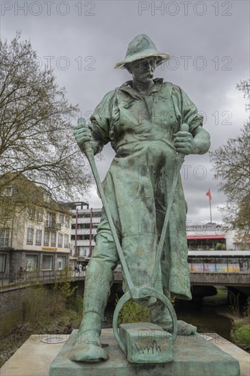 Sculpture of a miner from the former Siegen hammer mill, created in 1902 by Prof. Dr Friedrich