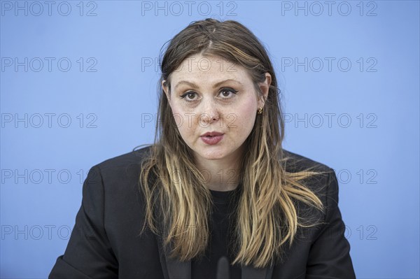 Ariel Elbert, board member of Keshet Germany, recorded during a press conference at the Federal
