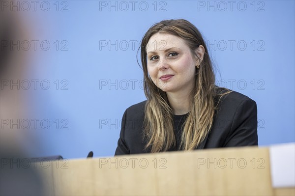 Ariel Elbert, board member of Keshet Germany, recorded during a press conference at the Federal