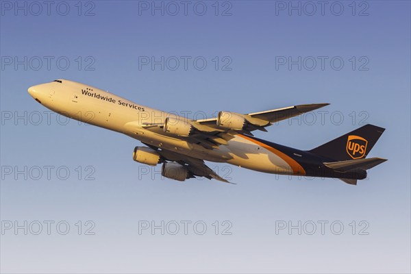 A Boeing 747-8F aircraft of UPS United Parcel Service with the registration number N632UP at the