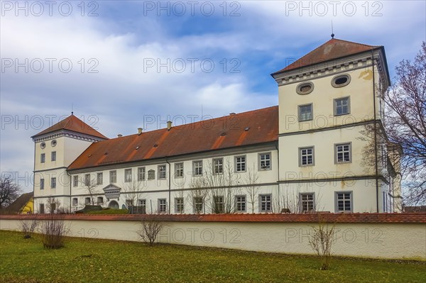 Meßkirch Castle, Castle of the Counts of Zimmern, Zimmern Castle, regular four-wing castle complex,