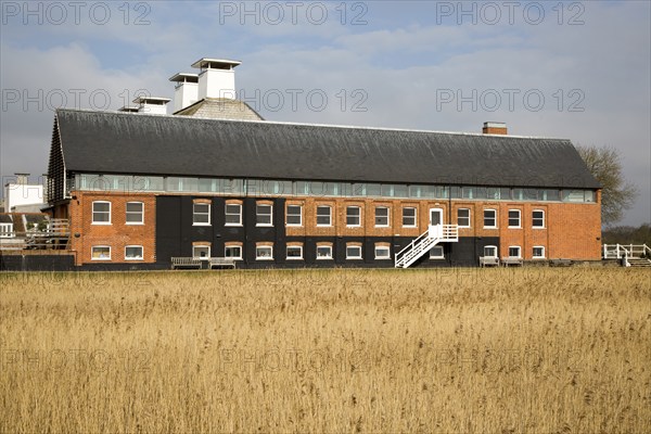 Concert Hall at Snape Maltings in converted industrial building, Suffolk, England, UK