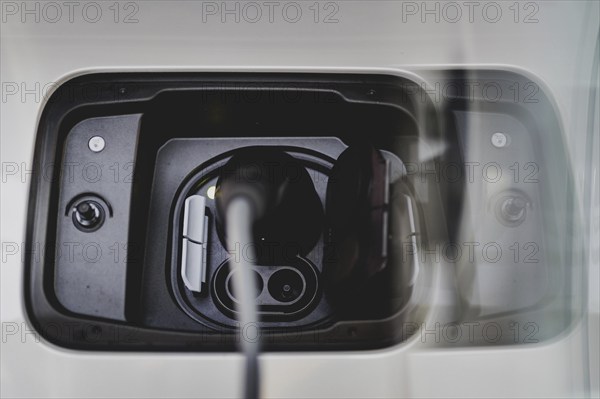 Charging socket of a Mini, taken in Berlin, 13/03/2024