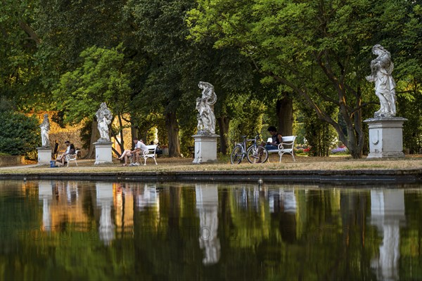 Palace Garden, park at the Electoral Palace, in the city centre of Trier, Rhineland-Palatinate,