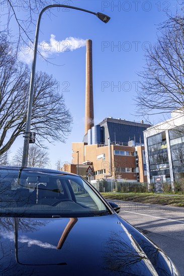 The Igony heating plant in Essen-Rüttenscheid, a district heating plant fuelled by natural gas,