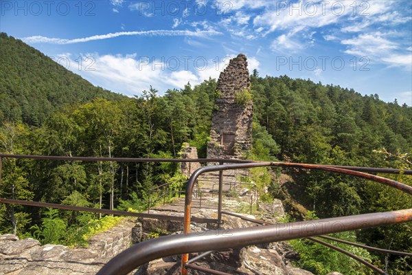 Wasigenstein Castle (Alsace, France) . The castle ruins are the remains of a medieval rock castle