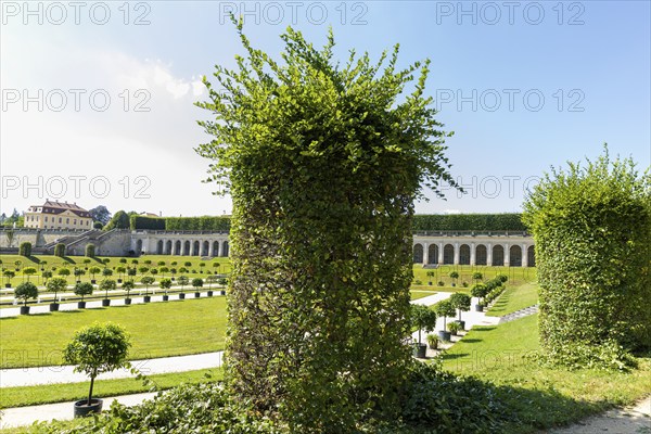The Grosssedlitz Baroque Garden with the Friedrich Palace is situated on a hill on the left bank of