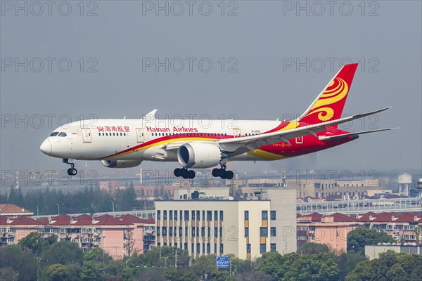 A Boeing 787-8 Dreamliner aircraft of Shanghai Airlines with the registration number B-2750 at