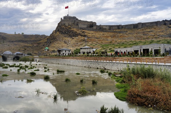 View over the castle, Kars, Turkey, Asia